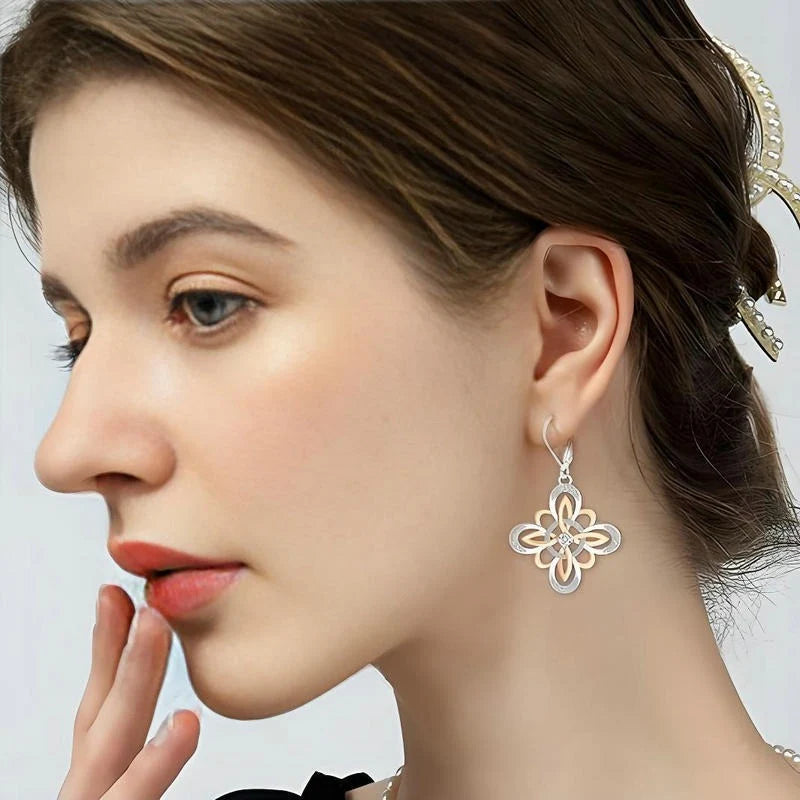 Boucles d'oreilles Nœud de Sorcière en argent