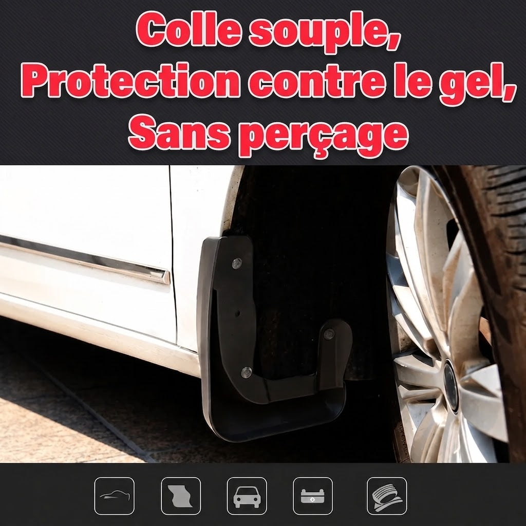 Bavettes garde-boue avec logo pour voiture – Lot de 4