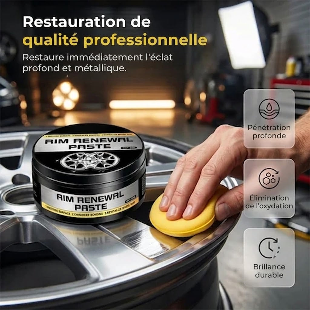 Pâte de rénovation pour jantes à action rapide