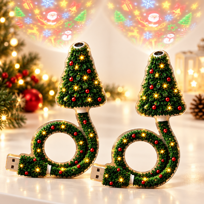 Projecteur USB HD JulGlow – L'esprit magique de Noël en quelques secondes