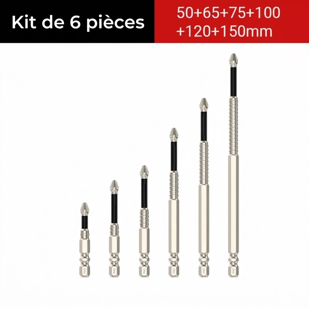 📢📢 -40 % DE RÉDUCTION !! ⏰ Jeu de tournevis électriques – Tête hexagonale & aimant puissant ✨