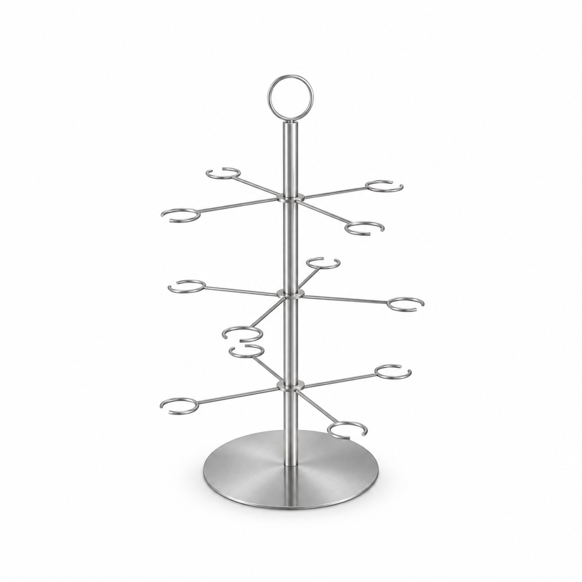 Arbre à Cocktails – Présentoir à verres luxueux à 3 niveaux