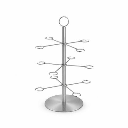 Arbre à Cocktails – Présentoir à verres luxueux à 3 niveaux
