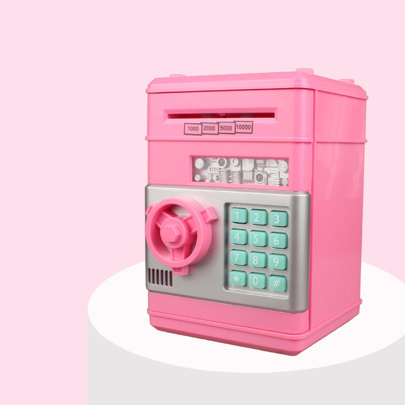 Mini tirelire distributeur automatique (ATM) – Dépôt/retrait et code PIN électronique