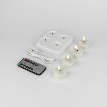 Bougies chauffe-plat LED rechargeables (sans flamme)