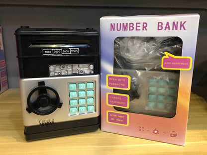 Mini tirelire distributeur automatique (ATM) – Dépôt/retrait et code PIN électronique