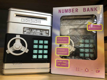 Mini tirelire distributeur automatique (ATM) – Dépôt/retrait et code PIN électronique