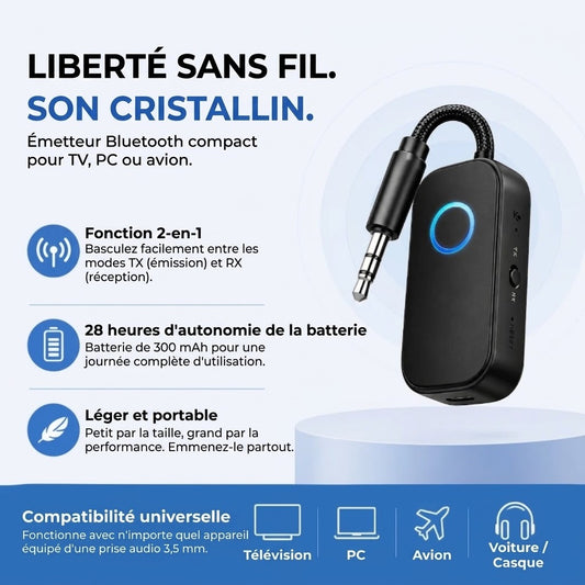 Adaptateur Audio Bluetooth – Émetteur/Récepteur