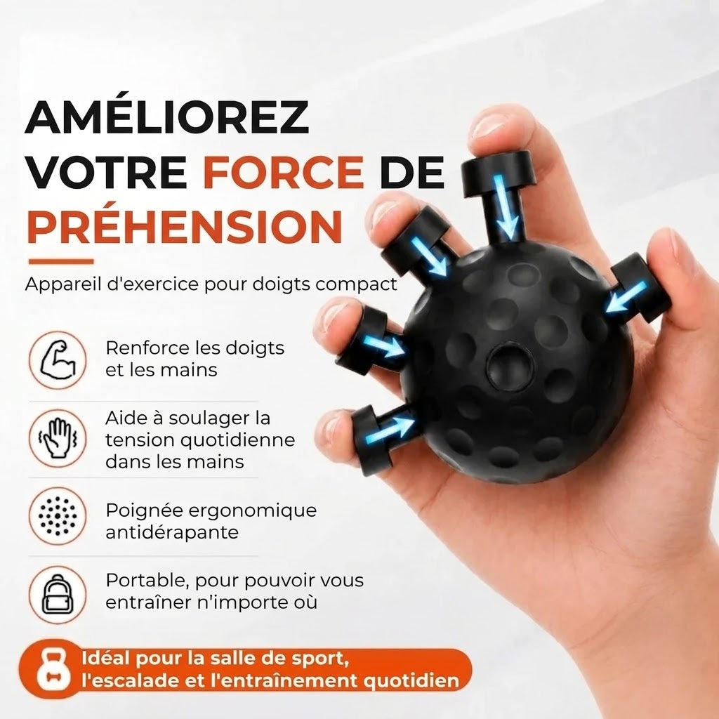 Balle de musculation pour main et doigts