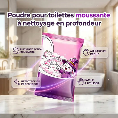 Poudre nettoyante moussante pour WC
