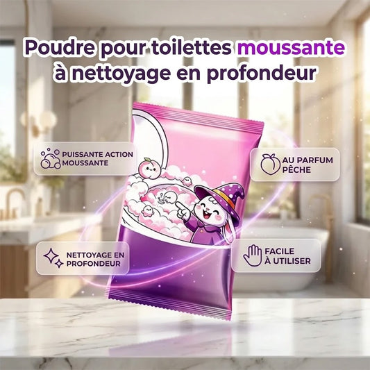 Poudre nettoyante moussante pour WC