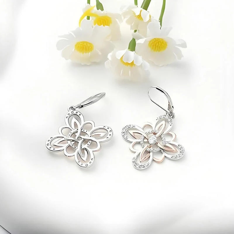 Boucles d'oreilles Nœud de Sorcière en argent