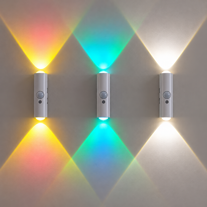 Applique murale LED avec détecteur de mouvement – Sans fil, dimmable et rechargeable par USB