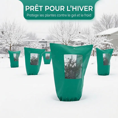 🌷 Housse d'hiver anti-gel pour plantes avec fermeture éclair et cordon de serrage