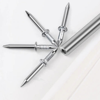 📢📢 40 % DE RÉDUCTION !! ⏰ Clous en acier au carbone pour pose sans joint – Tête en losange & revêtement anticorrosion, lot de 50 pièces avec outil pour une installation facile et durable ✨🛠️