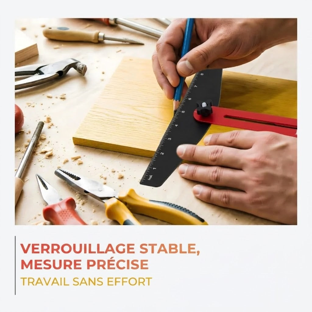 Gabarit d'escalier pliable en aluminium