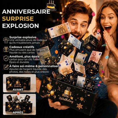 Boîte surprise explosive d'anniversaire