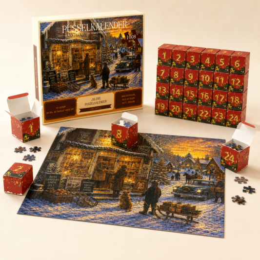 Calendrier de l'Avent Puzzle de Noël – 24 jours de magie et de détente