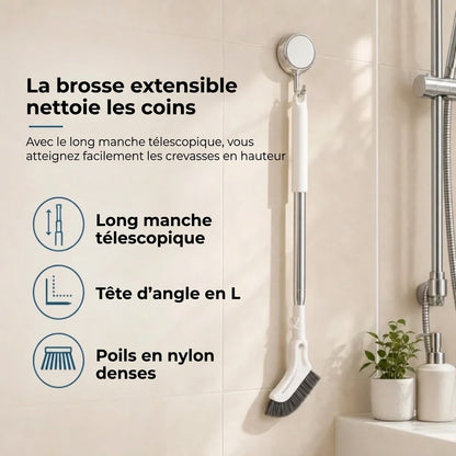 Brosse de nettoyage extensible pour fentes