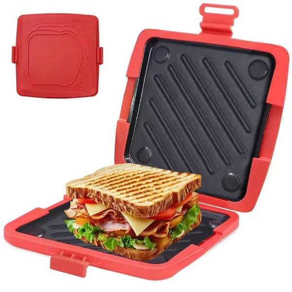 Grill pour micro-ondes 3-en-1 avec revêtement anti-adhésif