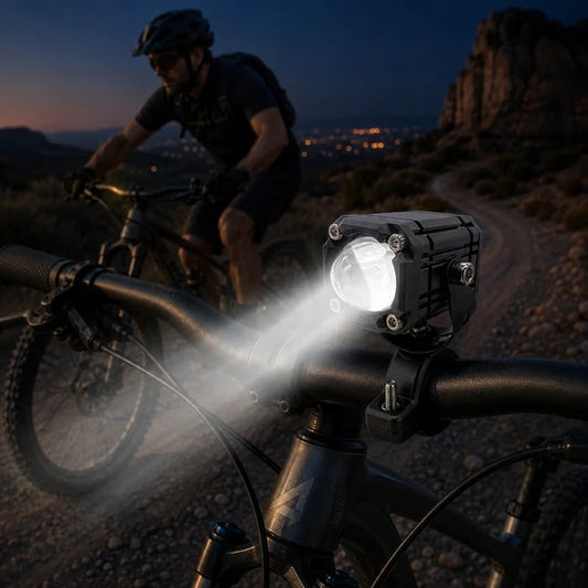 Éclairage de vélo LED à double faisceau