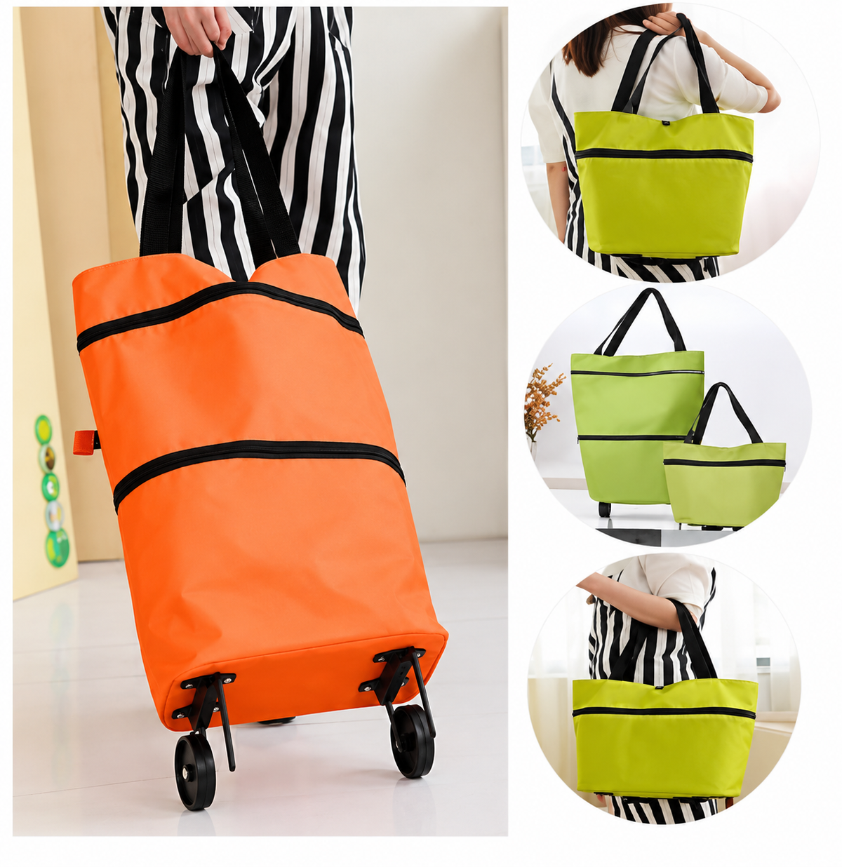 Chariot de courses pliable