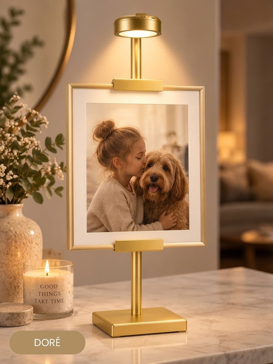 Support de cadre avec éclairage LED – Pour photos et tableaux