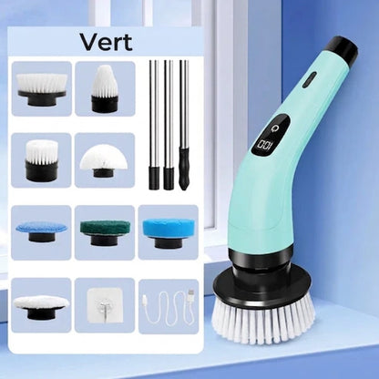 Brosse de nettoyage électrique – Télescopique et ergonomique