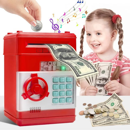 Mini tirelire distributeur automatique (ATM) – Dépôt/retrait et code PIN électronique