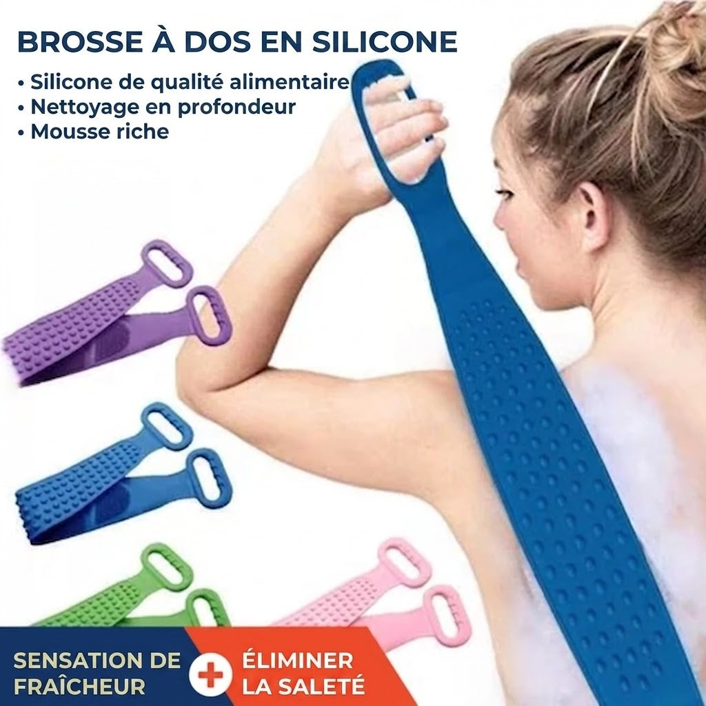Brosse de dos en silicone