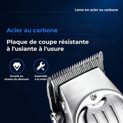 Tondeuse à cheveux professionnelle en acier au carbone