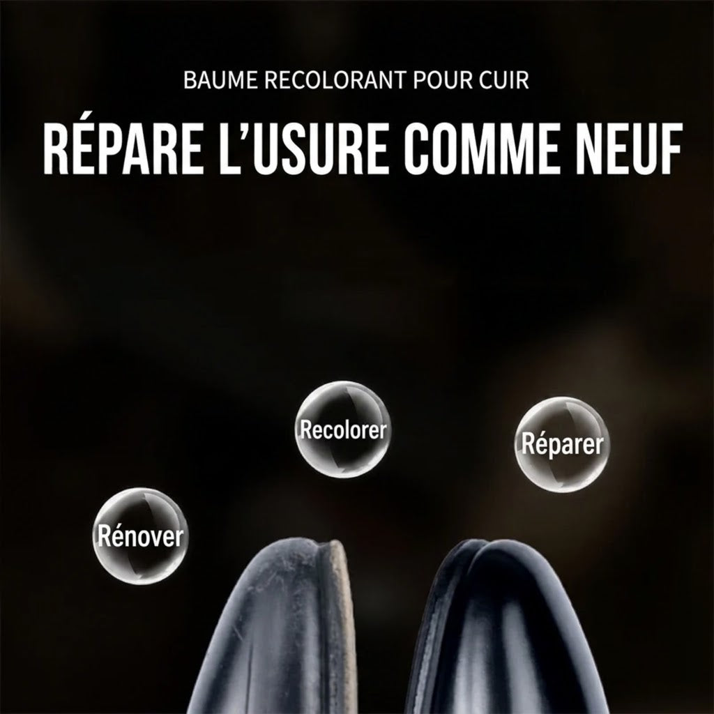 Baume réparateur de couleur pour cuir – pH neutre et multi-surfaces
