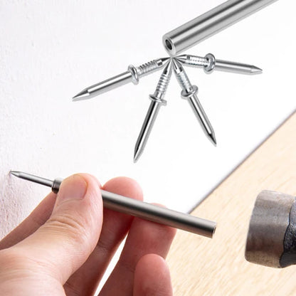 📢📢 40 % DE RÉDUCTION !! ⏰ Clous en acier au carbone pour pose sans joint – Tête en losange & revêtement anticorrosion, lot de 50 pièces avec outil pour une installation facile et durable ✨🛠️