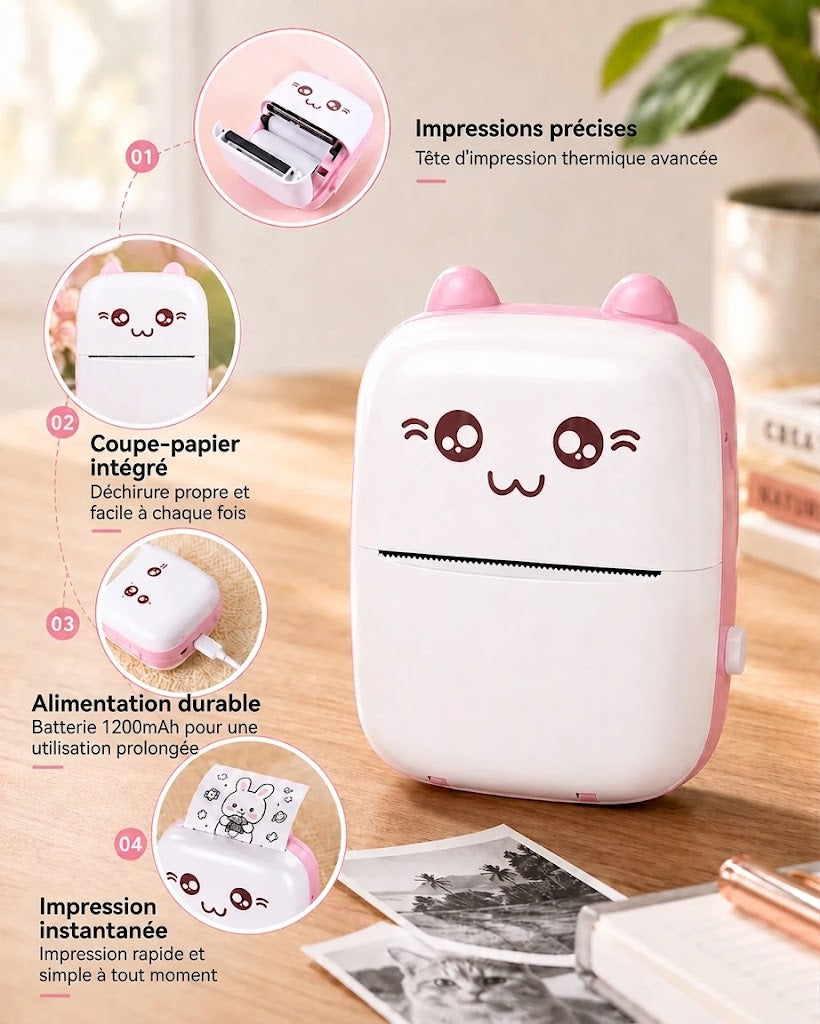 PurrPrint Mini – Imprimante de poche sans encre