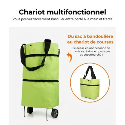 Chariot de courses pliable
