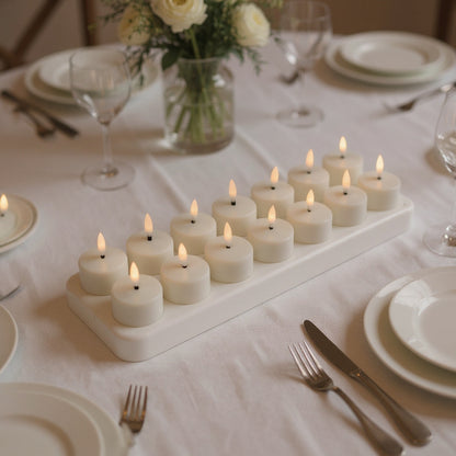 Bougies chauffe-plat LED rechargeables (sans flamme)