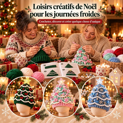 Le kit DIY le plus chaleureux de Noël – Crochetez votre propre bonnet sapin de Noël