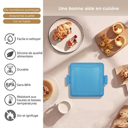 Grill pour micro-ondes 3-en-1 avec revêtement anti-adhésif