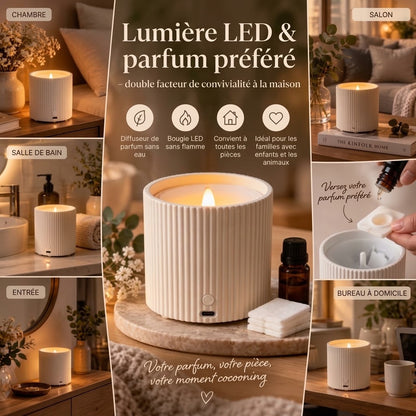 Diffuseur d'arômes rechargeable avec éclairage LED