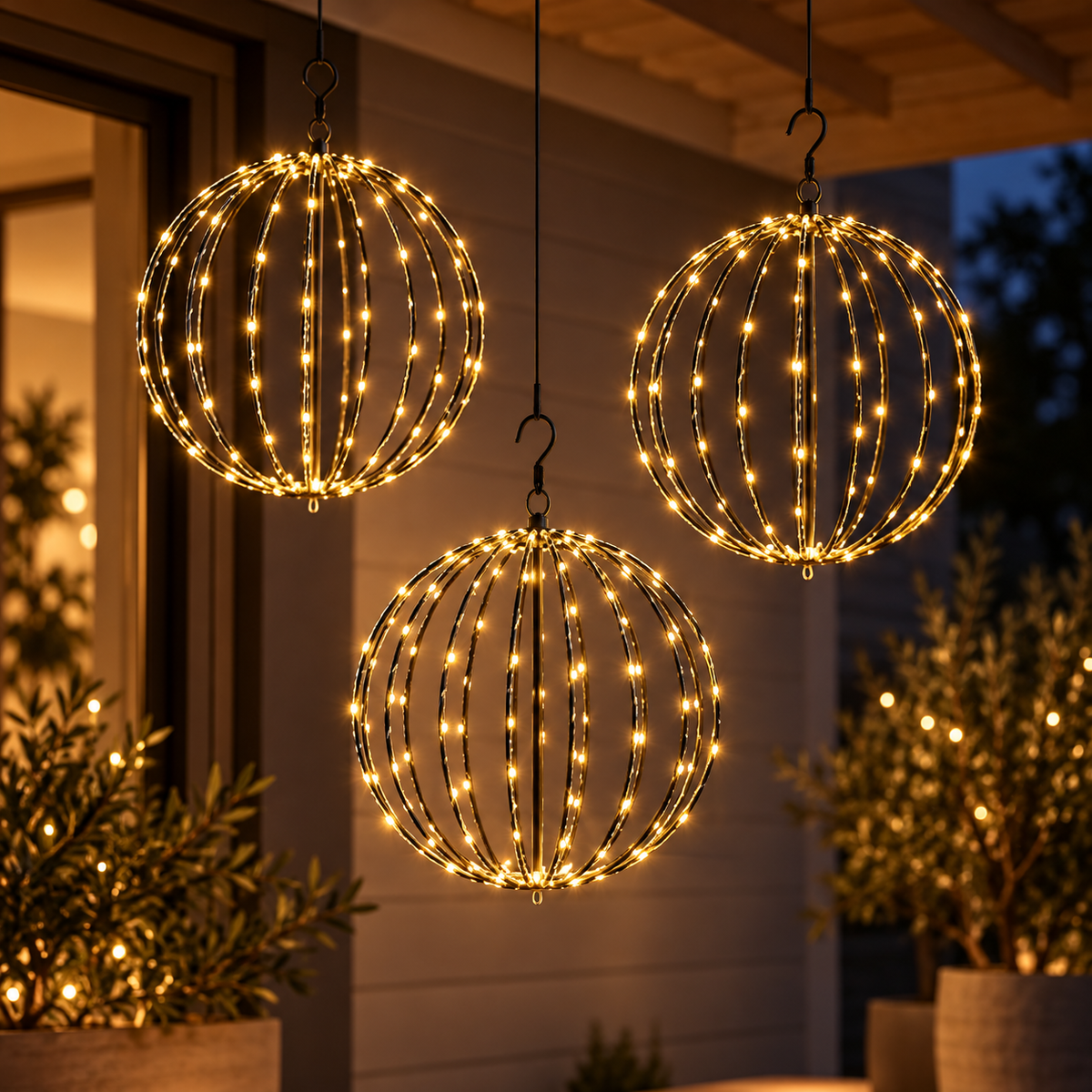 GlowBall – Globe lumineux LED à piles pour intérieur & extérieur