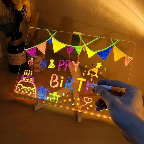 DoodleGlow™️ Tablette à dessin LED