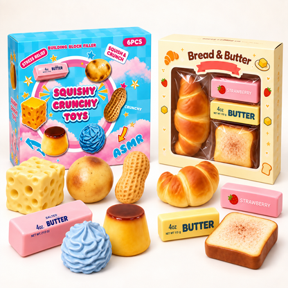 Boîte de Squishies Crunchy – Squishies ASMR Viraux