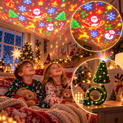 Projecteur USB HD JulGlow – L'esprit magique de Noël en quelques secondes