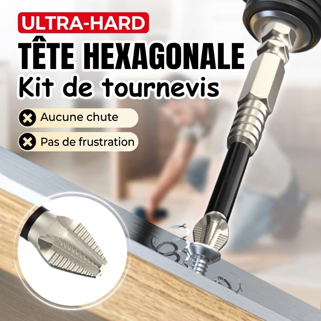📢📢 -40 % DE RÉDUCTION !! ⏰ Jeu de tournevis électriques – Tête hexagonale & aimant puissant ✨