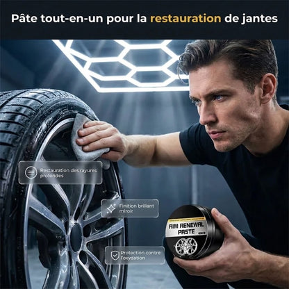 Pâte de rénovation pour jantes à action rapide