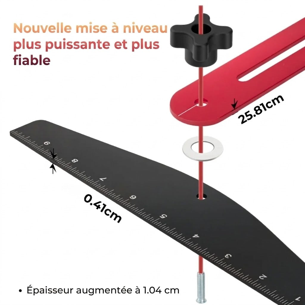 Gabarit d'escalier pliable en aluminium