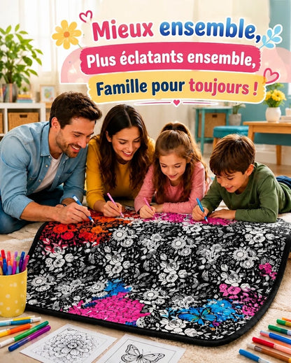 Plaid « Colorie & Câline »