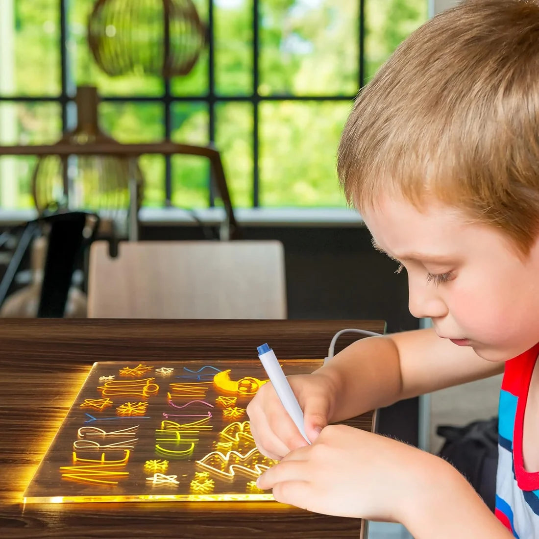DoodleGlow™️ Tablette à dessin LED