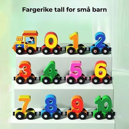 Coffret de train magnétique avec chiffres