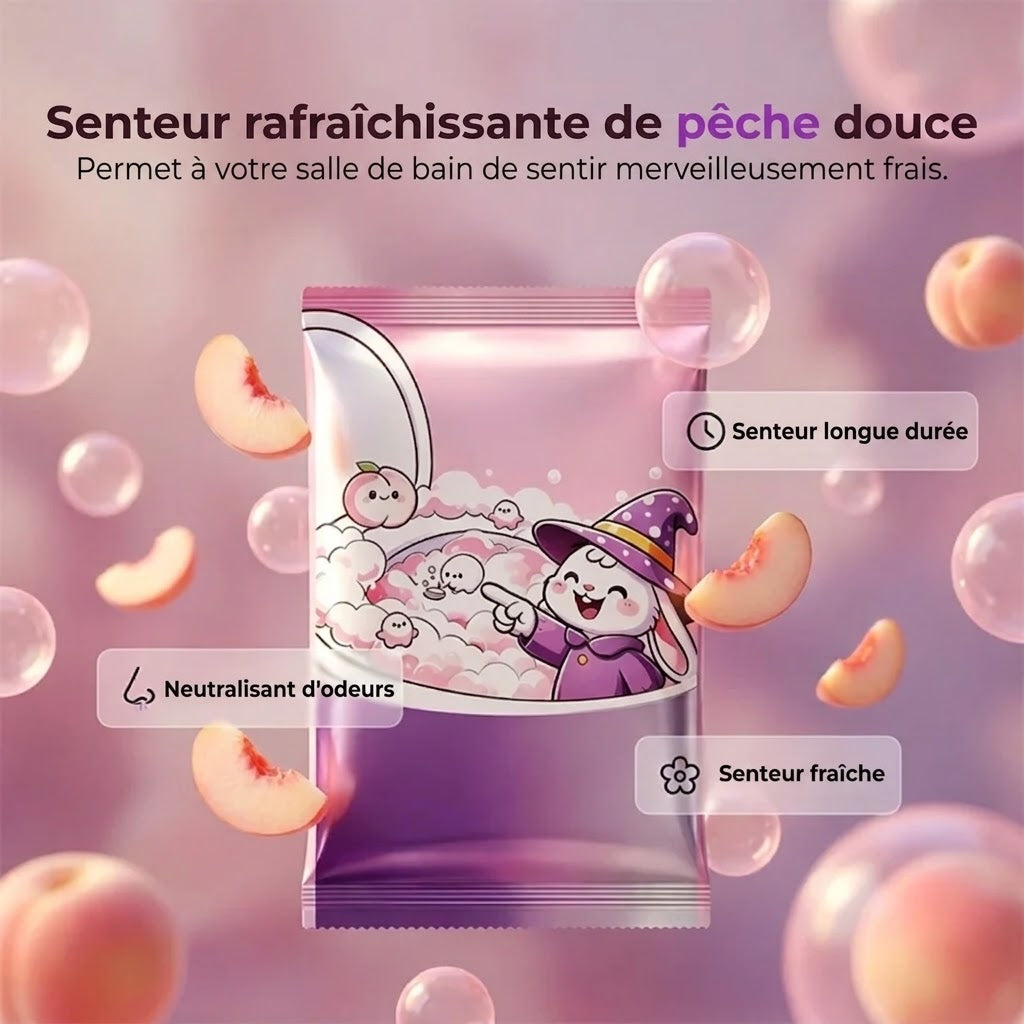 Poudre nettoyante moussante pour WC